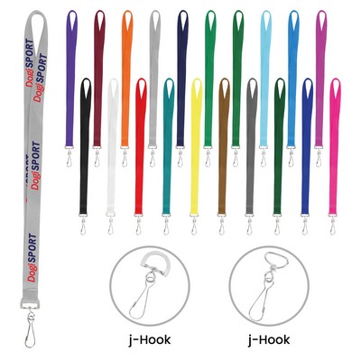 Custom 3/4" Screen-Printed Polyester Lanyard