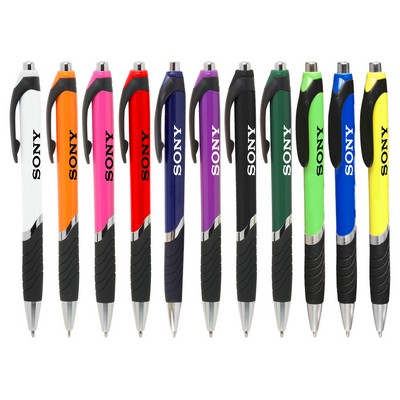 Union Printed - Succor - Clicker Pen with Grip with 1-Color