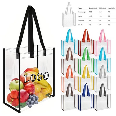 PVC Clear Stadium Tote Bag