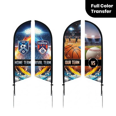 Custom 11' Feather Flag Kit with Spike Base