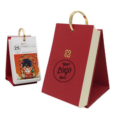 Customized Ring Binding Daily Desk Calendar