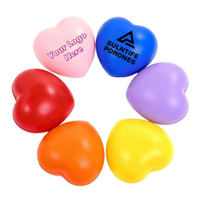 2.8'' Heart Shaped Stress Reliever Balls