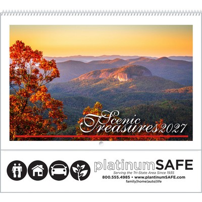 Scenic Treasures 12 Pocket Calendar