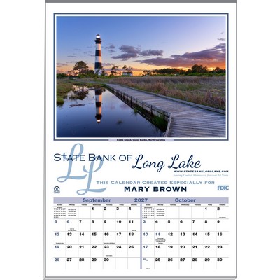 Scenic Treasures Executive 6-Sheet Calendar w/Full-Color Imprint