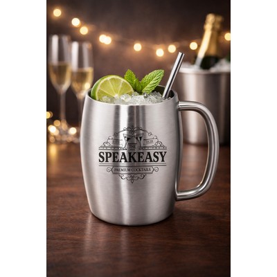 Brussels - 14 Oz Stainless Steel Beer Mug